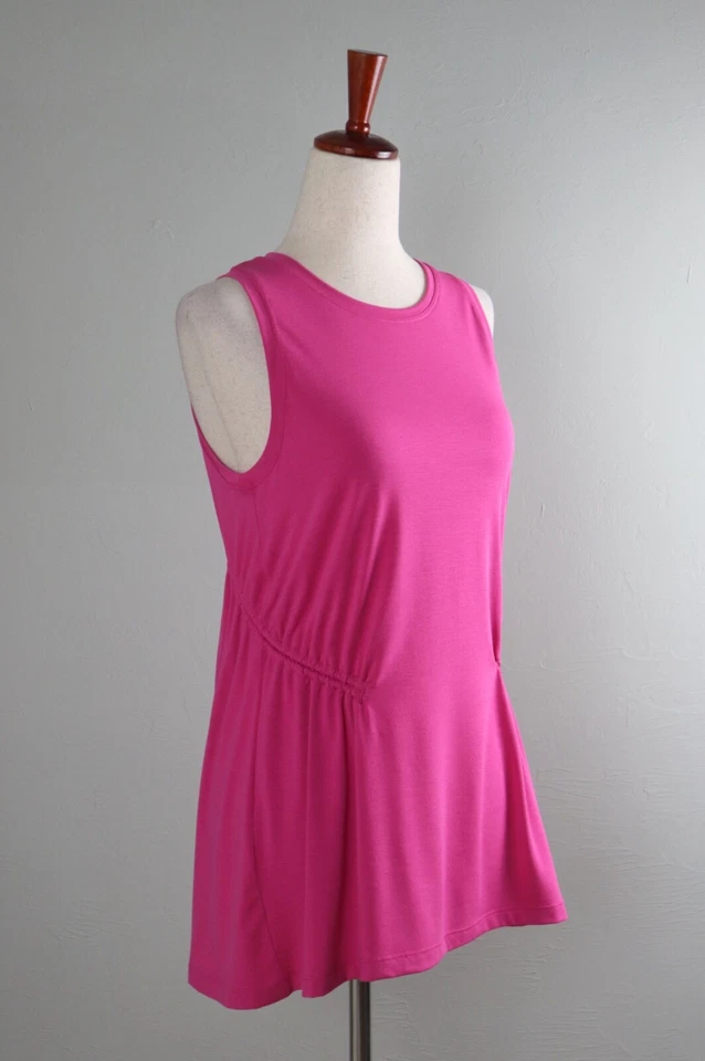 Regata ATHLETA nova com etiquetas Air Out Cinch elástica macia casual xadrez tamanho pequeno - Imagem 3 de 4