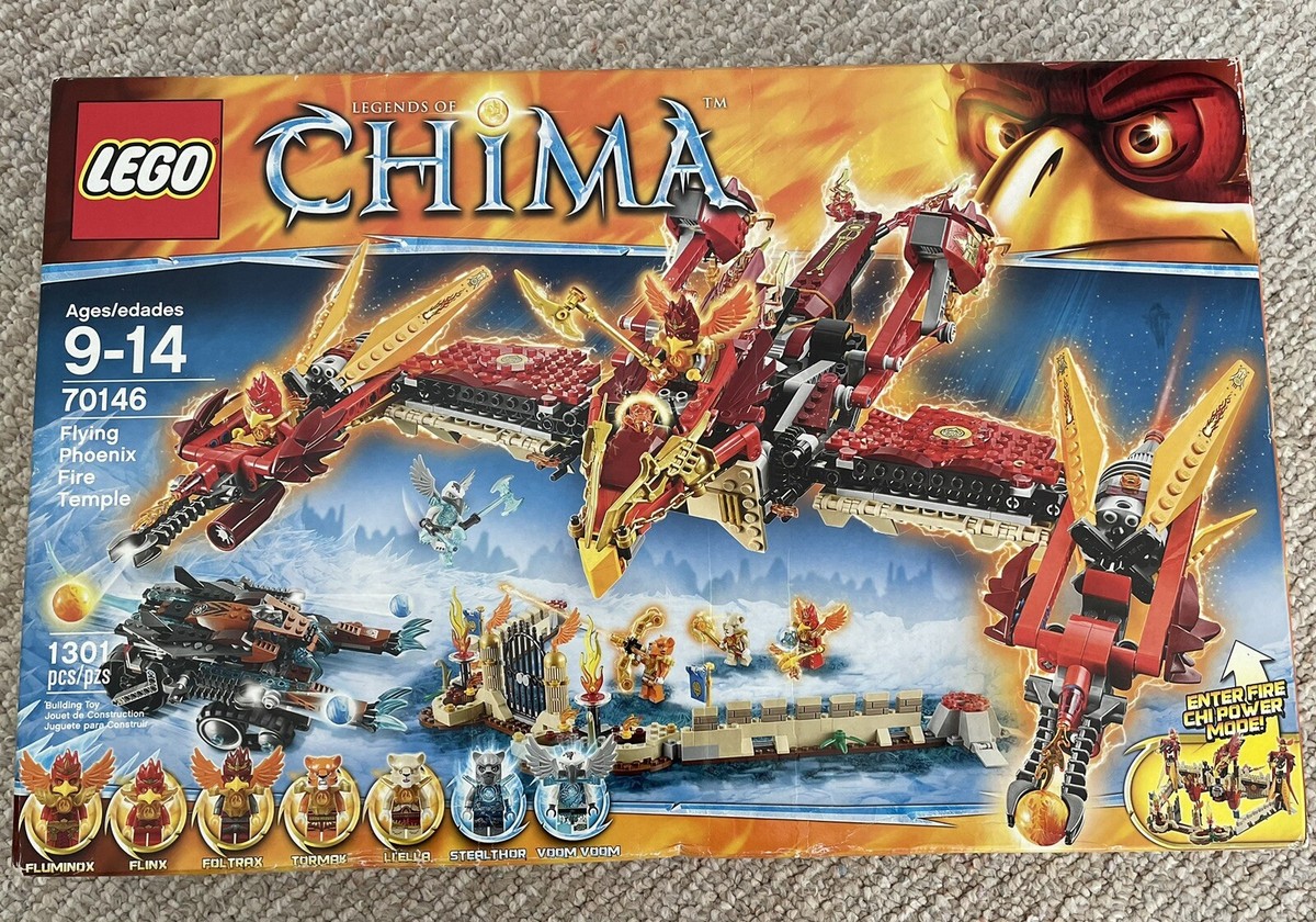 NEW* LEGO Legends of Chima Flying Phoenix Fire Temple (70146