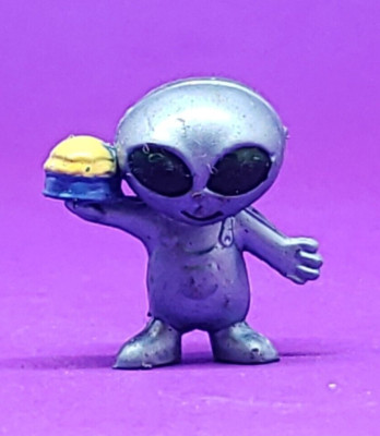 ALIEN BLUE FUN EXPRESSION ALIENS MINI 1'' ACTION FIGURE Rubber TOYS Save Me