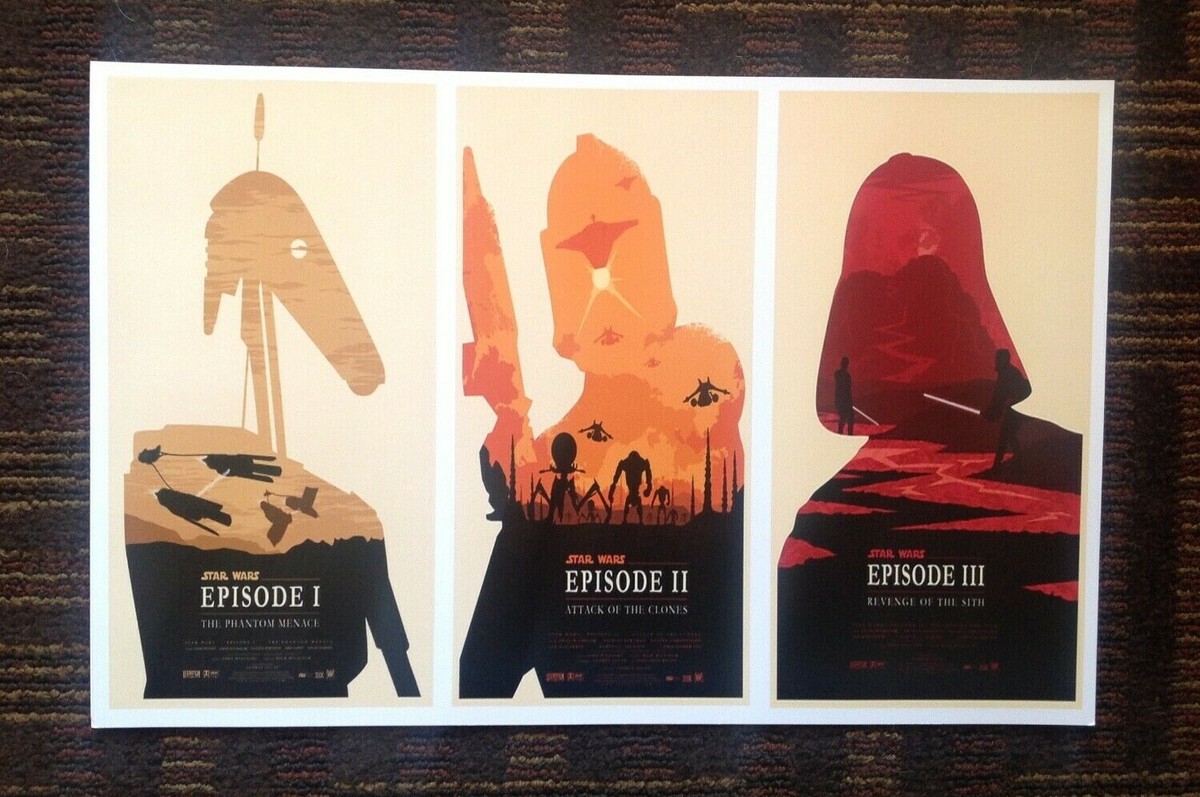 Star Wars Episode 1 2 3 Poster 11 X 17 New | eBay