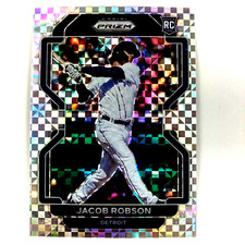 Jacob Robson 2022 Panini Prizm Power Plaid Rookie #60 17/75 Detroit Tigers