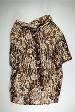 Womens Basic Editions Brown Blouse Top Size X...