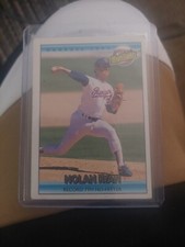 1992 Donruss Highlights Error Baseball Card # 154 NOLAN RYAN / No Dot After INC