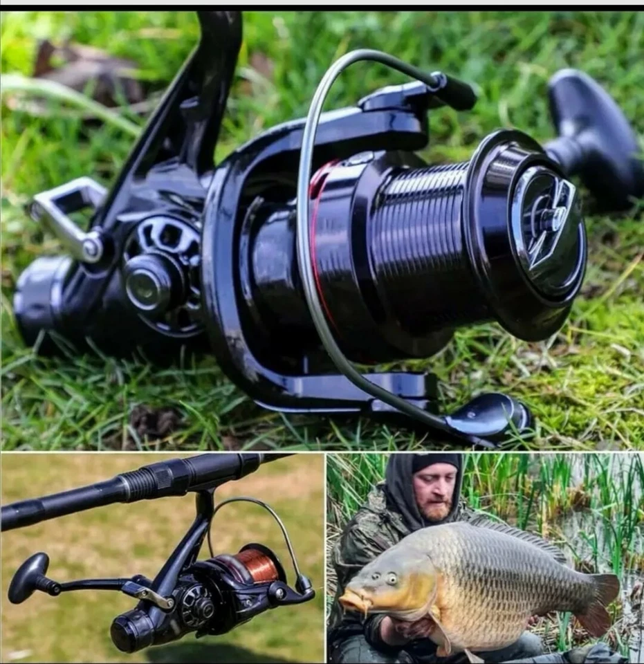 Angelrolle Robust Yumoshi 7000 13+1BB Freilauf für Wels Karpfen Meeresangeln