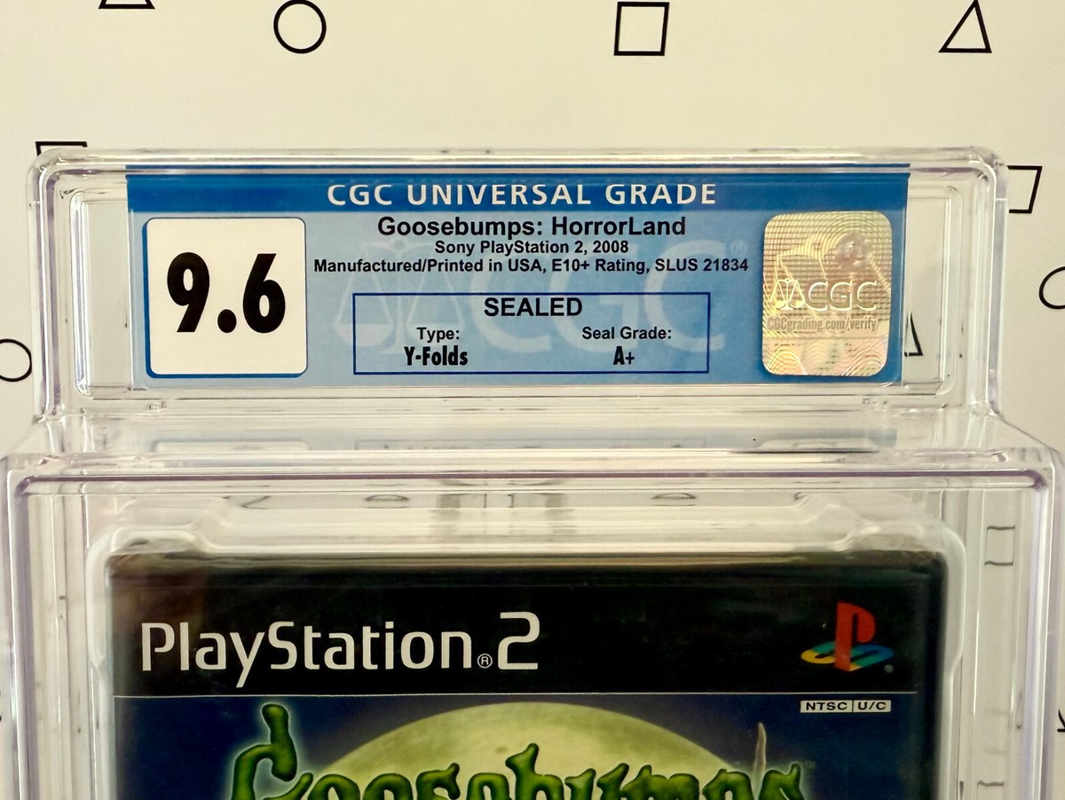 Goosebumps HorrorLand Sealed - PS2 - CGC 9.6, A+ - Pop 1 - No WATA