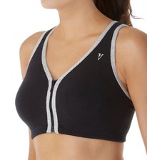 Valmont 1611B Color Block Zip Front Sports Bra