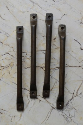 #ad Rustic Vintage Cast Iron Barn Door Handle Cabinet Gate Handle Pull 4 Pcs $40.00