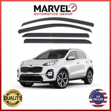 Out-Channel Window Vent Visor Rain Guards Deflectors for Kia Sportage 2017-2022