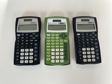 Texas Instruments TI-30X IIS 2-Line Scientific Calculator - Black Green Lot Of 3