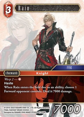 Rain [Final Fantasy TCG] Trading Card - SQUARE ENIX [NEAR MINT] 21-018R