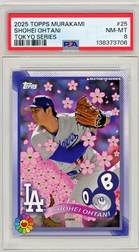 2025 Topps Takashi Murakami + MLB World Tour Tokyo Series Shohei Ohtani PSA 8