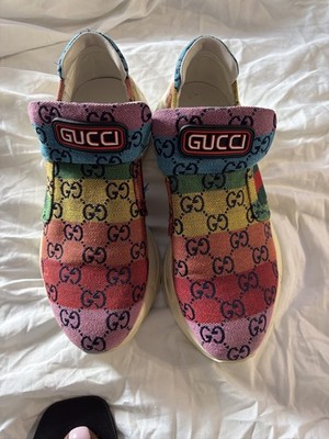 Gucci Rhyton GG Multi-Color Sneakers Size 8