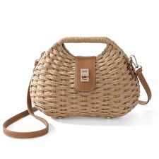 Richeart Clutch Purses for Women - Summer Beach Crossbody Bag with Khaki