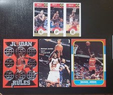 Michael Jordan Chicago Bulls 4 Card Lot. RC