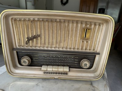 Vintage Telefunken Jubilate 5161W German Tube Radio 1950s 60s / Missing Cord