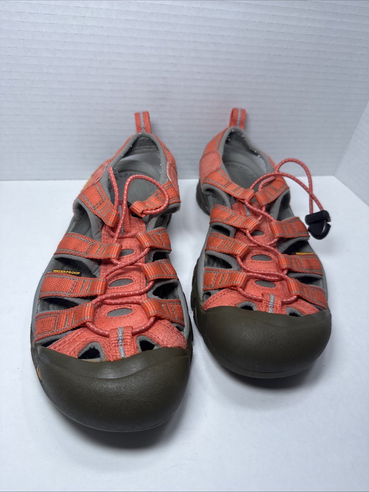 Sandali Keen donna taglia 7 arancioni punta antiurto sport escursionismo spiaggia pesca