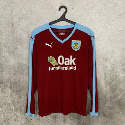 BURNLEY 2015 2016 HOME FOOTBALL SHIRT PUMA LONG SLEEVE JERSEY SIZE M