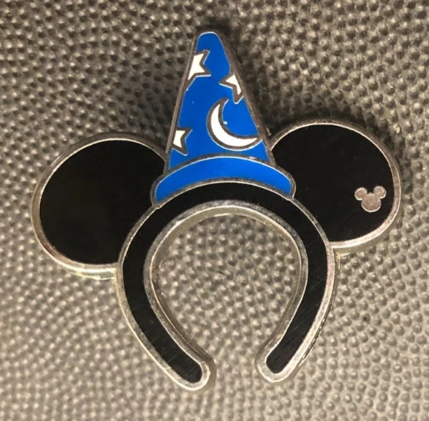 Disney pin 128531 Sorcerer Mickey Mouse Hat Earband Hidden Mickey Ears Game Hong