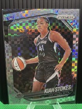 2025 Panini Prizm WNBA - Kiah Stokes #58 Checkerboard Prizm