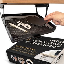 KEEPERS - Under Desk Drawer Slide Out   Metal Under Desk Storage Drawer fo