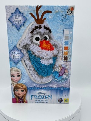Disney Frozen Olaf Kissen Bastelset   PlushCraft Stoff-Nummernset (340+ Teile)
