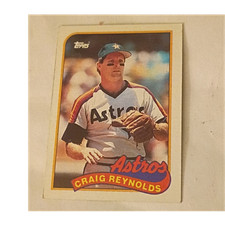 Topps 1989 Craig Reynolds #428 Houston Astros Baseball Card Base Set MLB