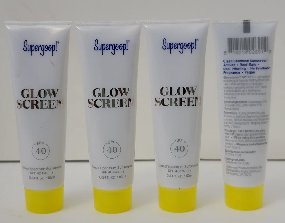 4 pk Supergoop! GLOW SCREEN SPF 40 Broad Spectrum 0.34 fl oz - Image 2 of 3
