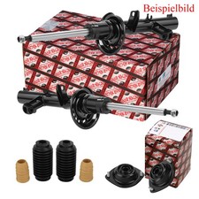 ASHIKA 2x Stoßdämpfer +Domlager +Staubschutzsatz vorne für Fiat 500 C Ford KA