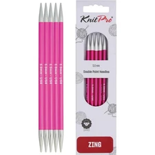 Zing Double Pointed Needles 6" 15cm |  Size 8 5mm