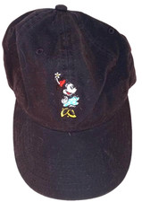 Disney Minnie Mouse Hat Cap Strap Back Black Embroidered Cartoon Baseball Womens