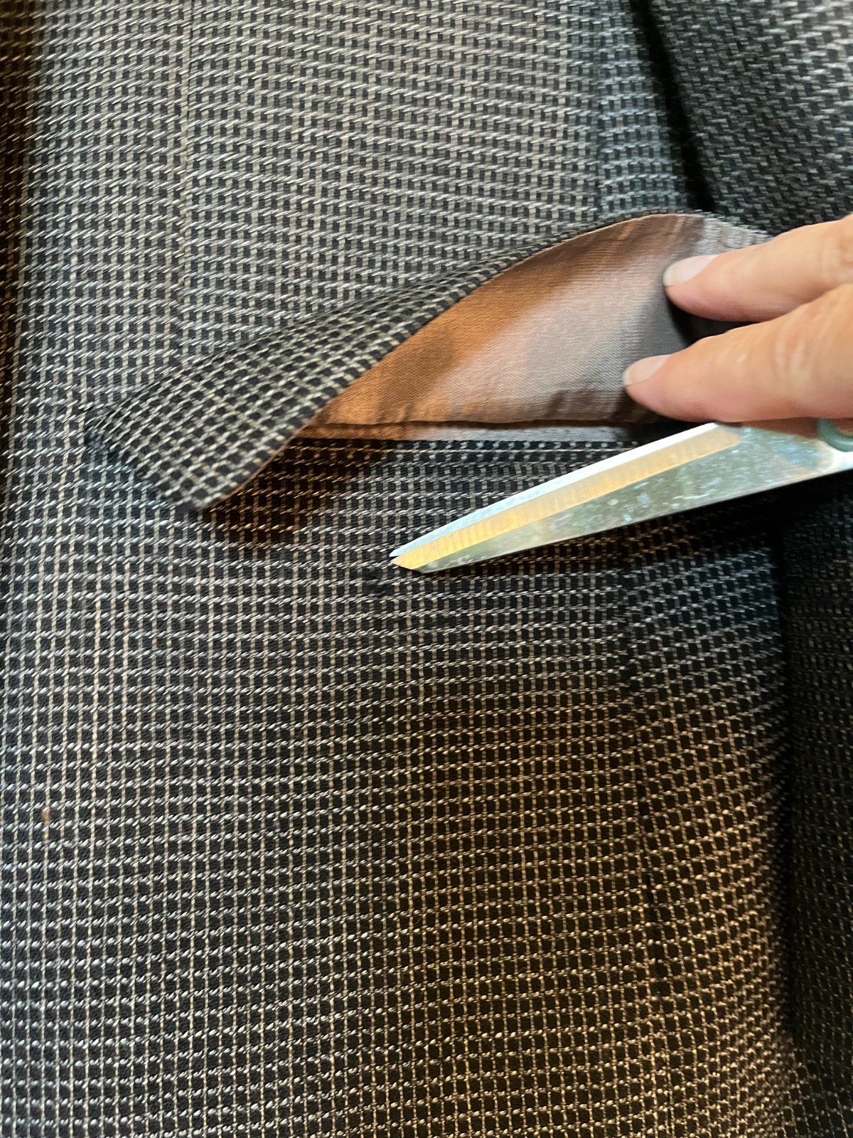 Tallia Uomo Black Checked Blazer Jacket Sport Coat 3 Button 100% Wool 42R