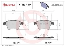 Bremsbelagsatz Vorne Teves-System für VW California T5 Camper 7EC 7EF 7EG 03-15