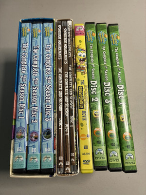 SpongeBob SquarePants Complete Seasons 1-3 DVD Set Nickelodeon Plus 1st Movie