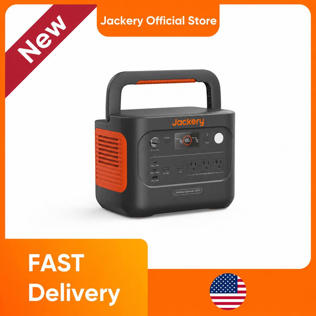 jackery explorer 1000 plus portable power station Jackery Explorer 100 Plus Portable Power Station Explorer 100 Plus + Free  Carrying Bag main image 1