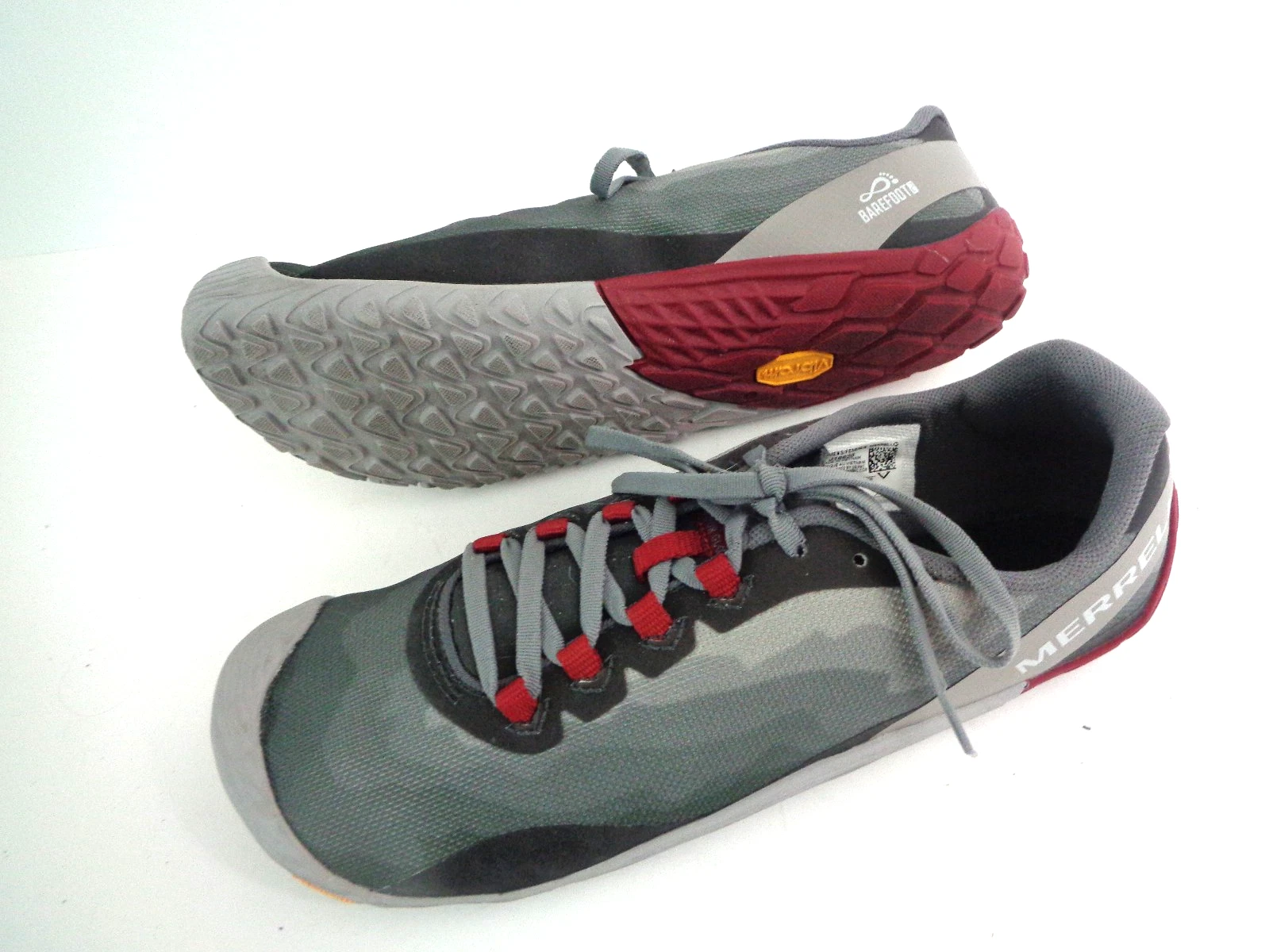 MERRELL Vapor Glove J16628 WMNs EU 41 US 10M Trail Barefoot Grey Running Shoes