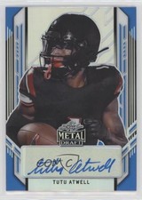 2021 Leaf Metal Draft Portrait Blue Rainbow 12/35 Tutu Atwell #PA-TA1 Auto 0nr3