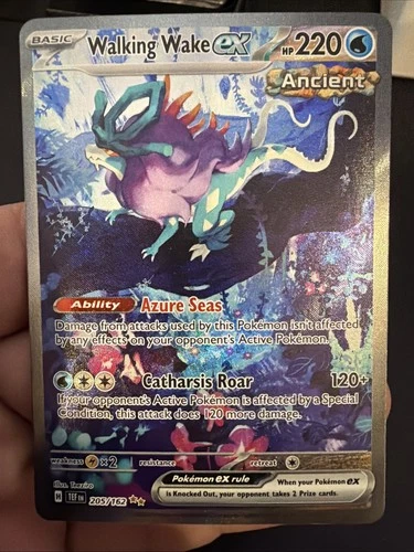 Pokémon TCG Walking Wake EX Scarlet & Violet Temporal Forces 205/162 LP