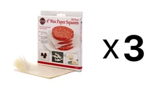 Norpro 250 Count Wax Paper Squares, 6 Inches (3-Pack)