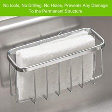 Kitchen Sponge Holder Stainless Steel Sink Basket Sorage Braket Rustproof