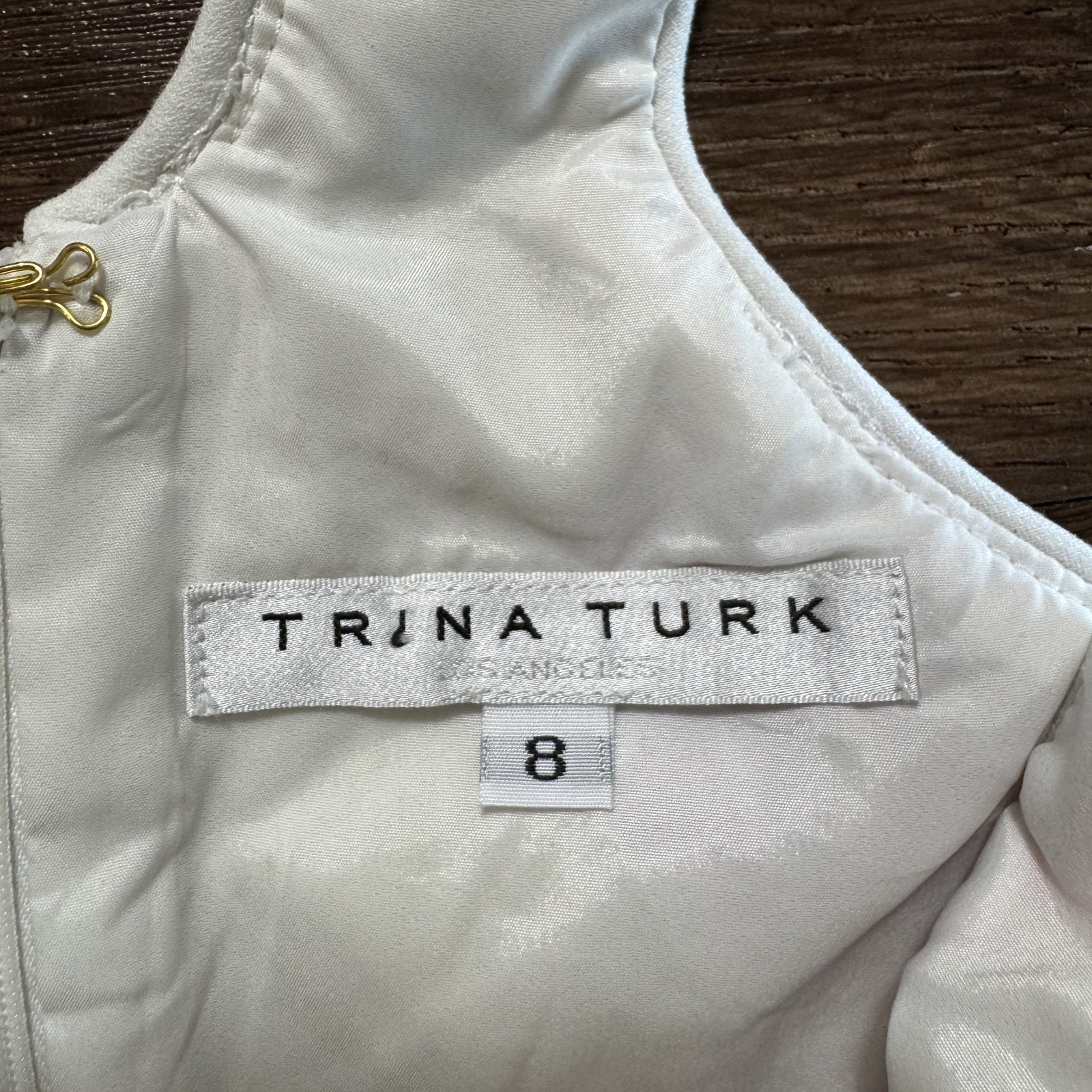 Trina Turk Demuth Dress Womens Size 8 Floral Pink Multicolor V Neck Mini Zipper