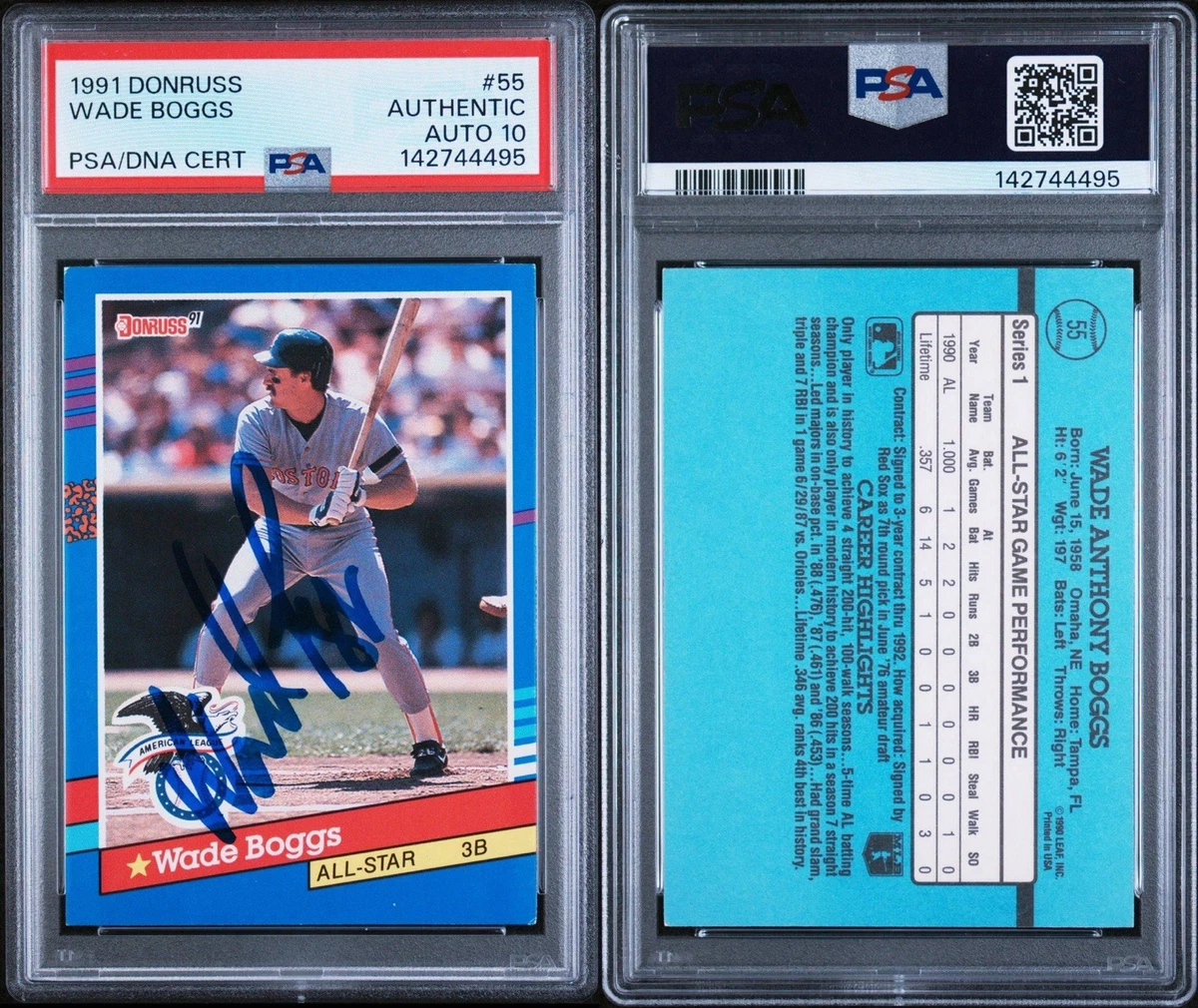 Wade Boggs Autographed Baseball Sports Trading Cards for sale | eBay