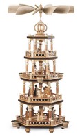 Tischpyramide Heilige Geschichte 4-StöCkig Natur (Lxbxh):27X27X64Cm Neu