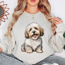 Havanese Dog Pet Lover Animals Womens Sweatshirt Cute Puppy Jumper