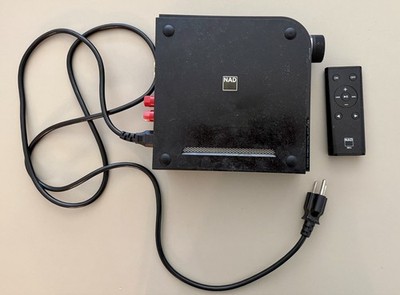 NAD D 3020 V1 Hybrid Digital Amplifier DAC Bluetooth with Remote + Power Cord