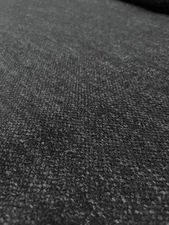 9.25 yd Herman Miller Bellano Charcoal Gray Woven Wool Upholstery Fabric