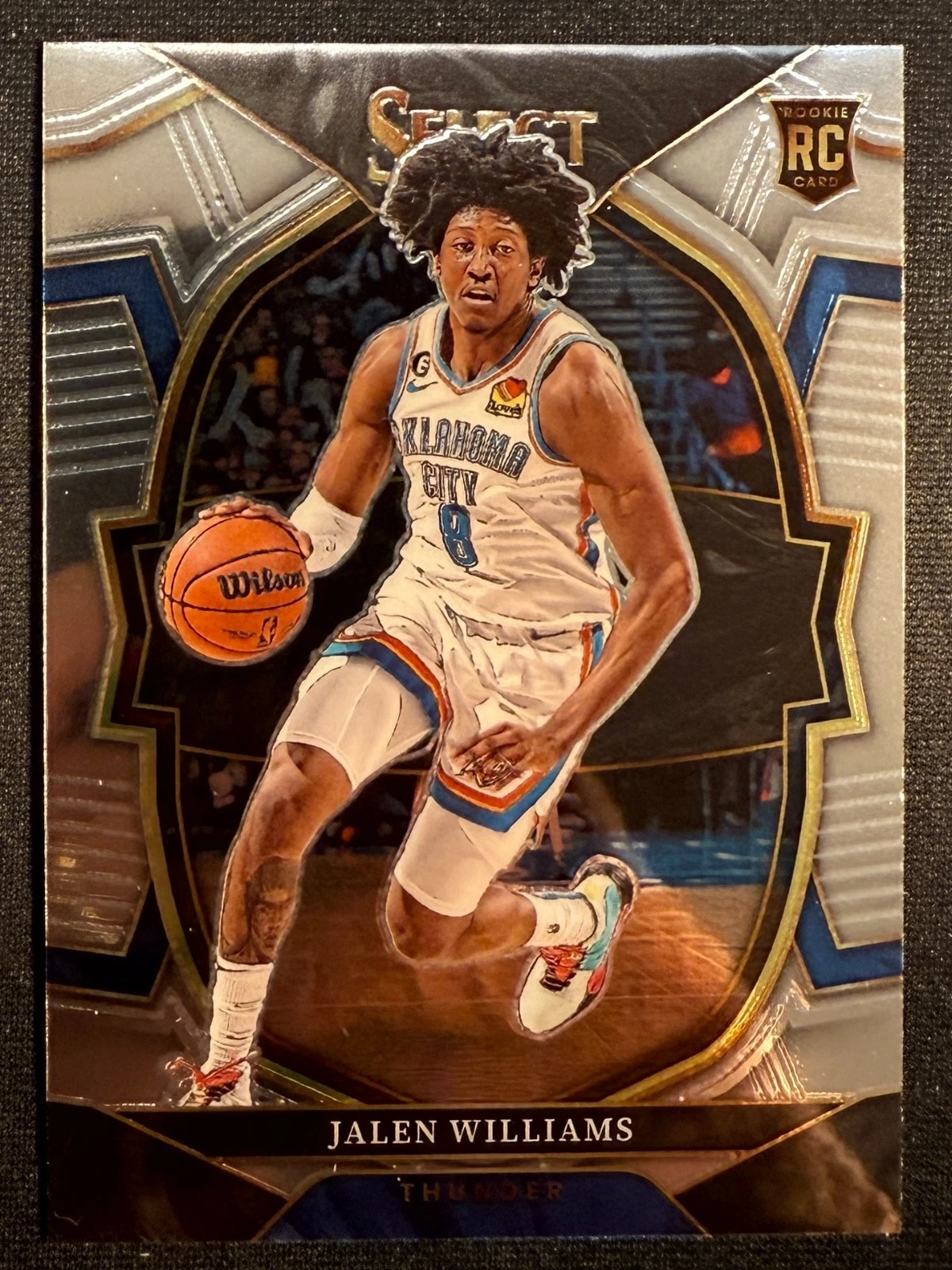 Jalen Williams 2022-23 Panini Select RC Rookie Concourse Level Base THUNDER 3