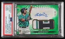 2022 Topps Inception Green 75/99 Cal Raleigh #IAP-CR PSA 9 MINT Patch Auto 18pg