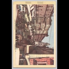 Antique Postcard Calle 5 de Mayo Mexico City Vintage Street Scene