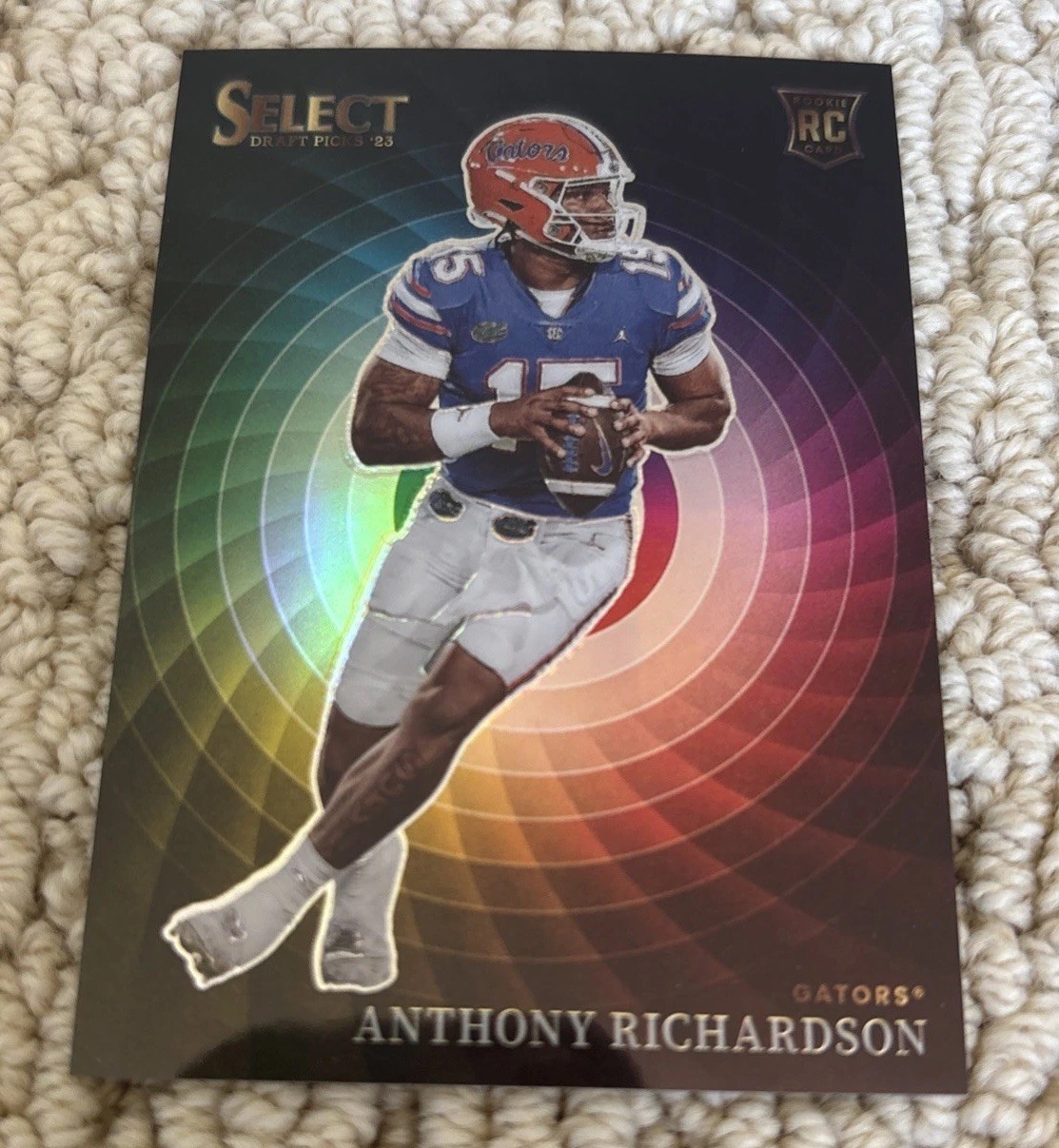 2023 Panini Select Draft Picks Anthony Richardson Color Wheel Case Hit SP Rookie