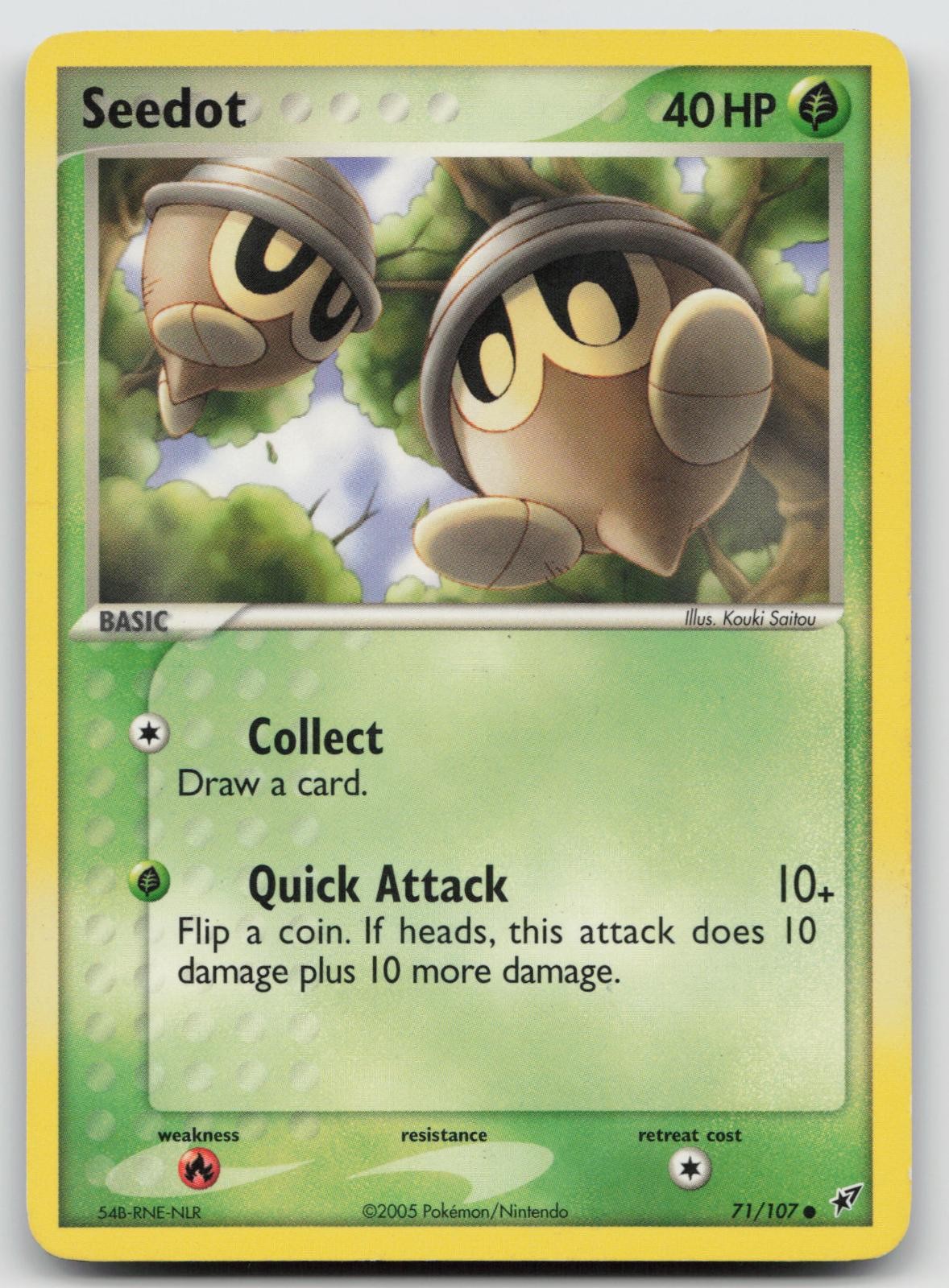 Seedot 71/107 *CREASE* Deoxys Pokemon MP F401